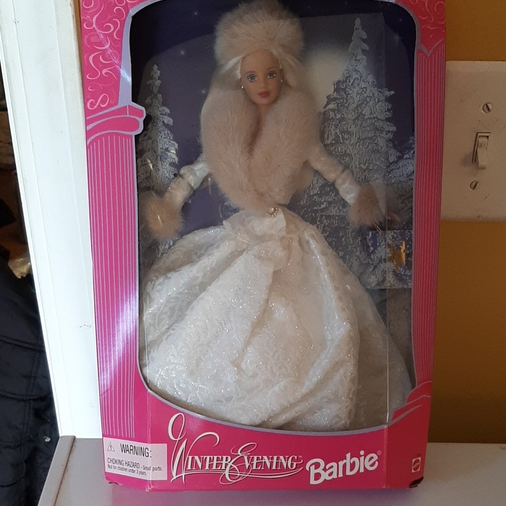 Barbie Winter Evening Doll in White